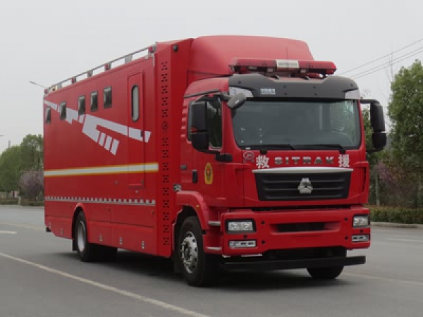 重汽汕德卡應急保障消防車(chē)（2噸水）